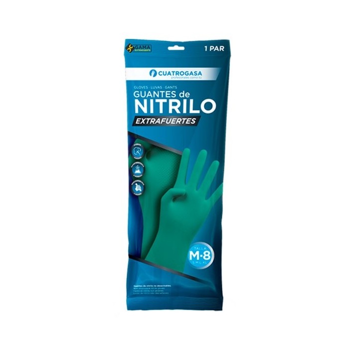 GUANTE NITRILO FLOCADO EXTRAFUERTE TALLA L