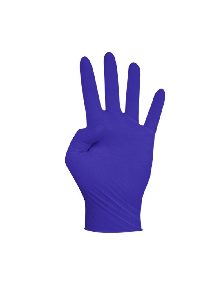 GUANTE NITRILO SOFT AZUL SIN POLVO (100 U) TALLA L (8-9)