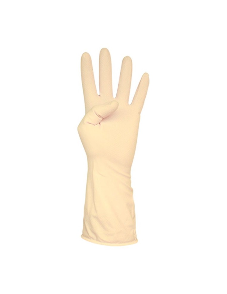 GUANTE SATINADO 100% LATEX NATURAL TALLA M (7-8)