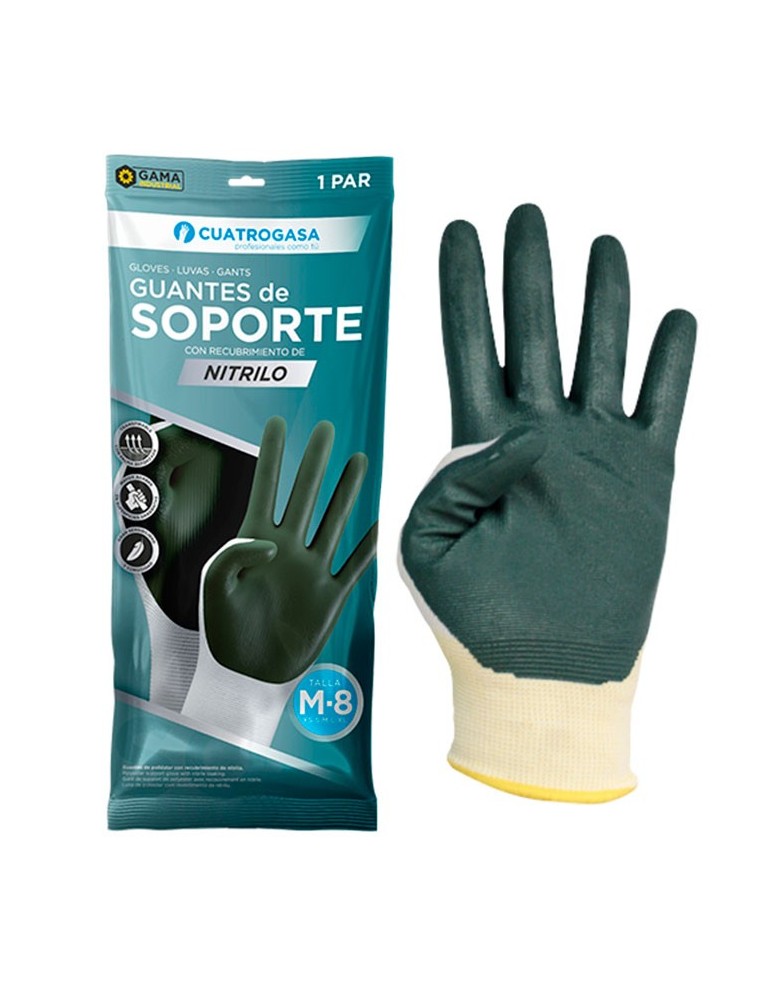 GUANTE NYLON SOPORTE NITRILO TALLA L (8-9)