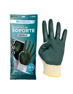 GUANTE NYLON SOPORTE NITRILO TALLA M (7-8)