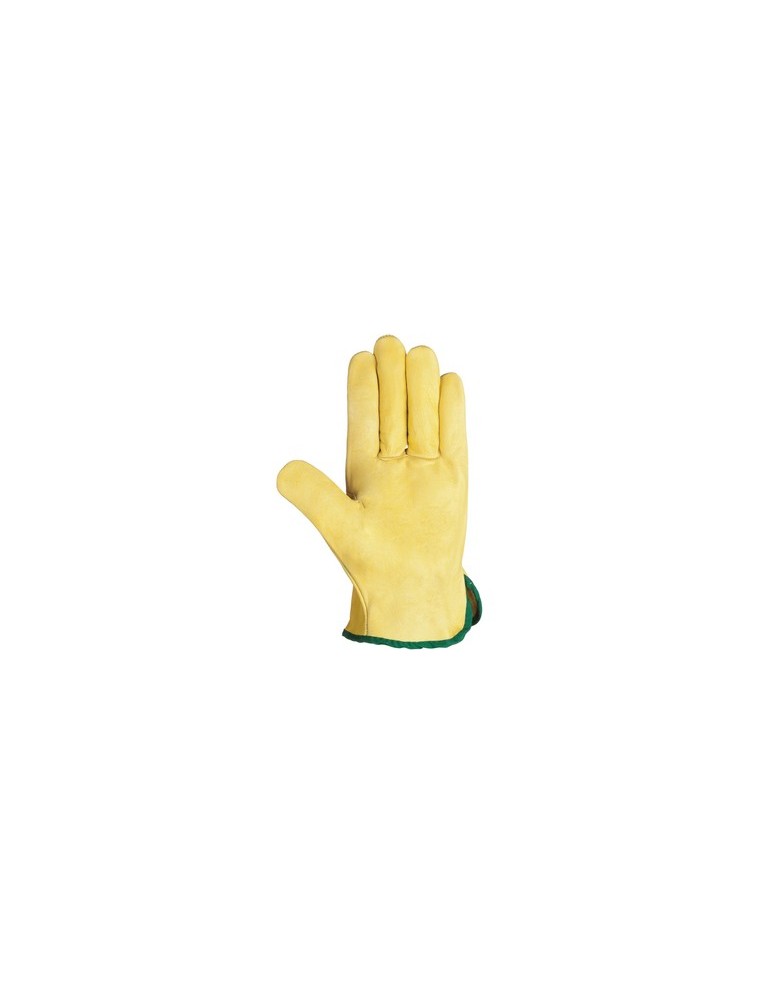 GUANTE TRABAJO PIEL FLOR VACUNO AMARILLO RIESGOS TERMICOS CLASE A TALLA L (9)
