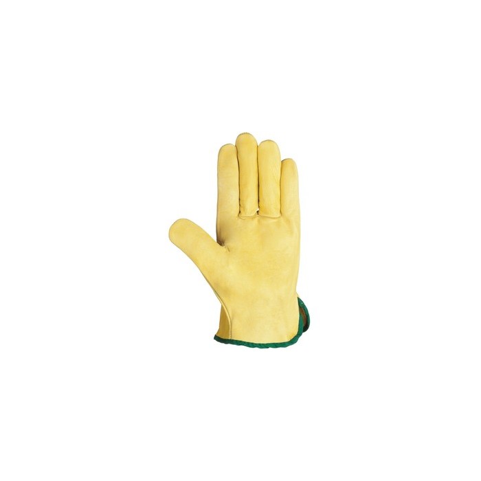 GUANTE TRABAJO PIEL FLOR VACUNO AMARILLO RIESGOS TERMICOS CLASE A TALLA L (9)