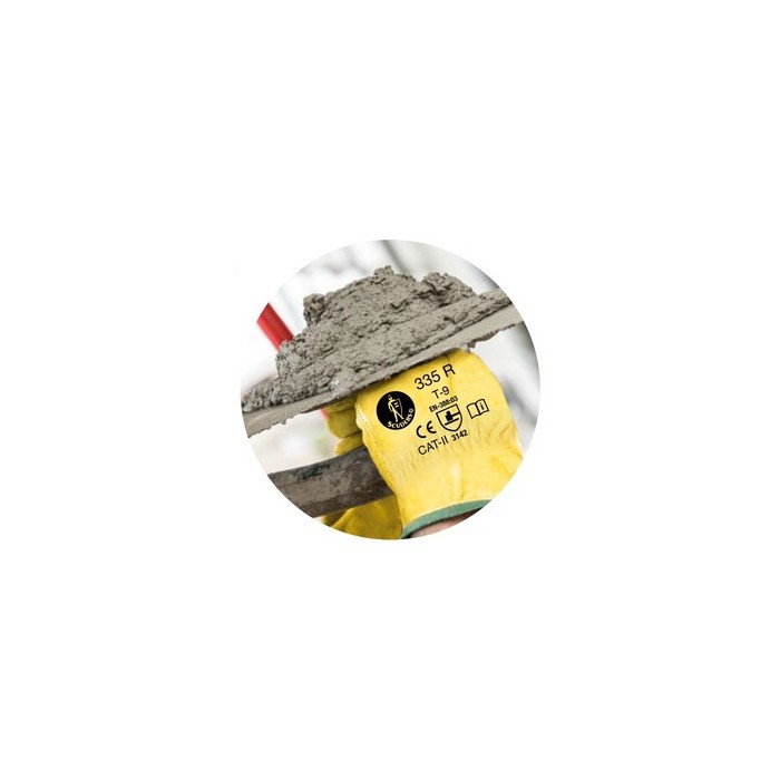 GUANTE TRABAJO PIEL FLOR VACUNO AMARILLO RIESGOS TERMICOS CLASE A TALLA L (9)