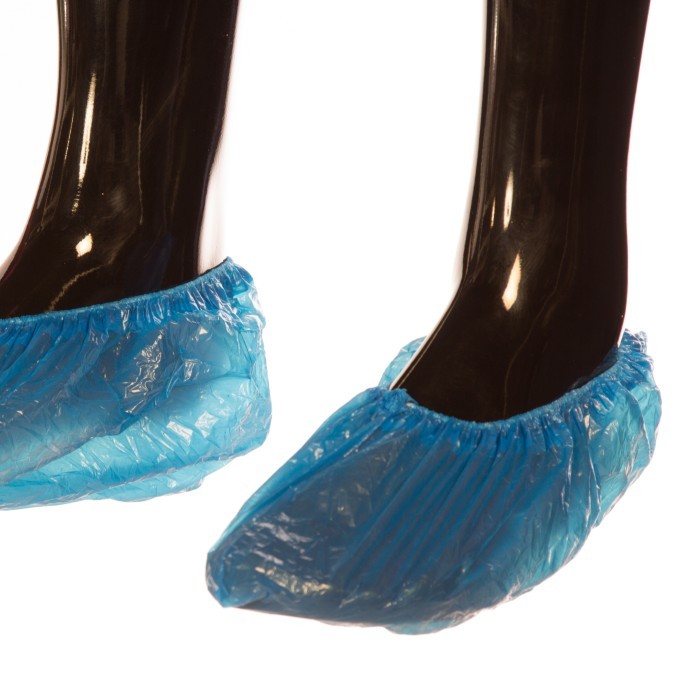 CALZAS / CUBRE ZAPATOS AZUL POLIETILENO Caja 2000