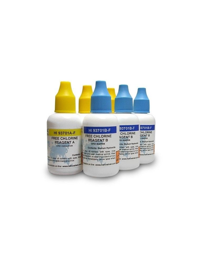REACTIVO LIQUIDO FOTOMETRO CLORO LIBRE 6x20ml (HI93701-F)
