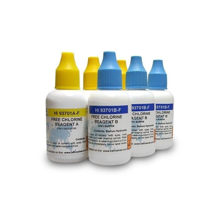 REACTIVO LIQUIDO FOTOMETRO CLORO LIBRE 6x20ml (HI93701-F)