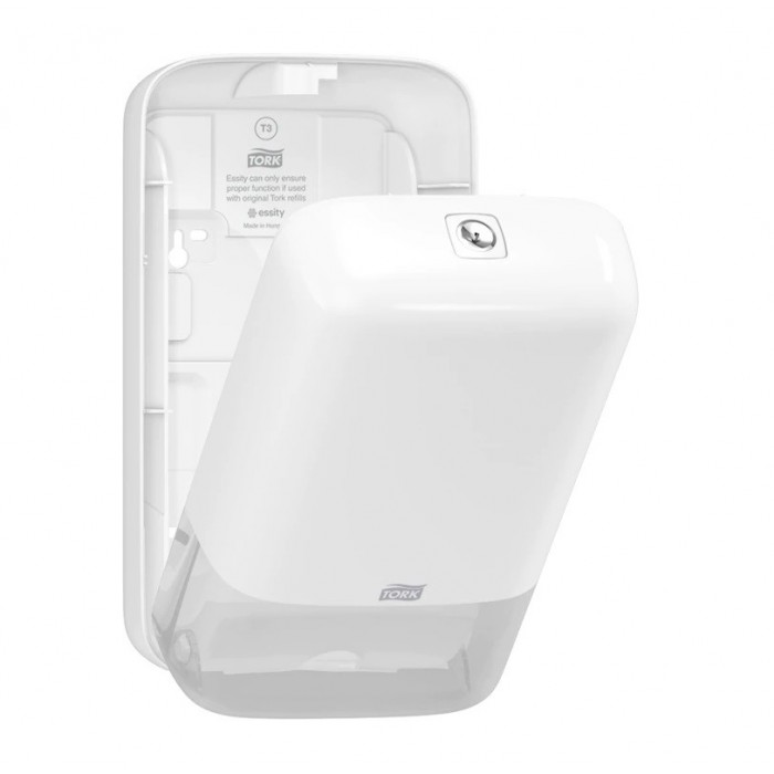 DISPENSADOR HIGIENICO T3 BLANCO papel plegado