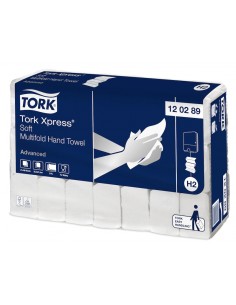 TOALLA PLEGADO EN Z TORK Xpress H2 SUAVE (21paq x 180 uds)