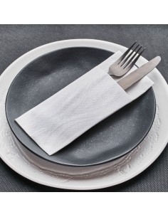 SERVILLETA 40X32 cm AIRLAID CUBIERTOS VALENTINA (20 paq x 40 uds)