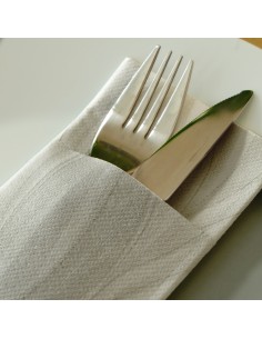 SERVILLETA 40X32 cm AIRLAID CUBIERTOS VALENTINA (20 paq x 40 uds) 2