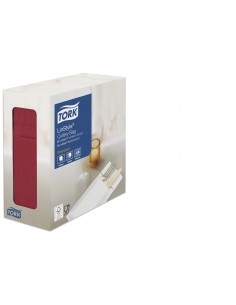 SERVILLETA 39x39 CUBIERTOS LINSTYLE TORK BURDEOS (4 paquetes x 60 unidades)