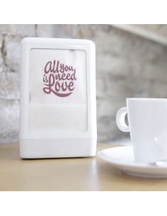 SERVILLETA MINISERVIS TISSUE 17X17 cm personalizada 2 Tintas (10 cajas x 14.000 servilletas)
