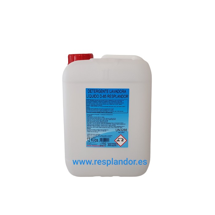 DETERGENTE LAVADORA LIQUIDO D-85 RESPLANDOR 12K