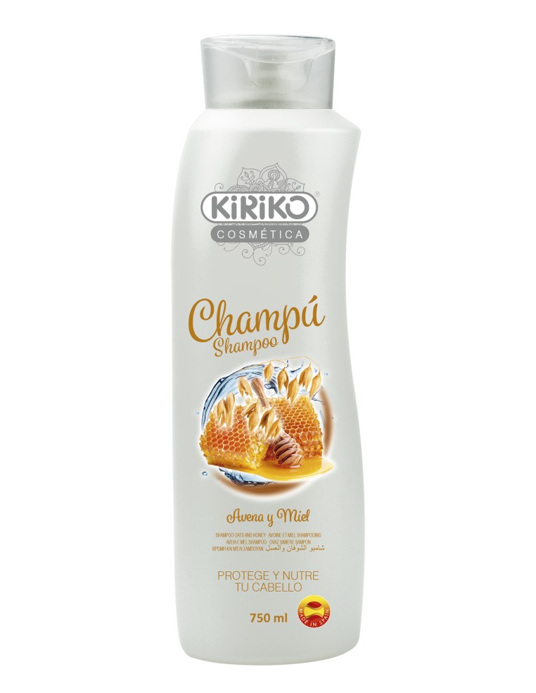 CHAMPÚ AVENA Y MIEL CABELLO NORMAL KIRIKO 750 ML