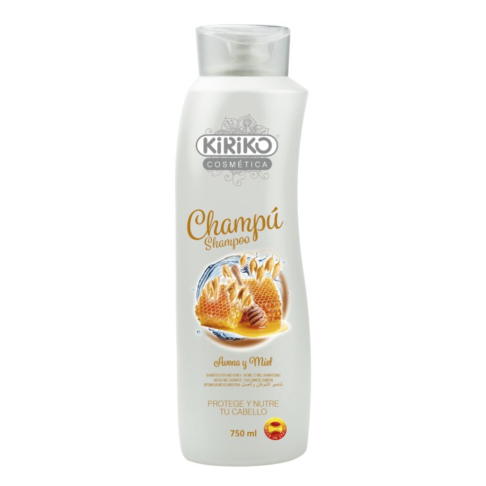 CHAMPÚ AVENA Y MIEL CABELLO NORMAL KIRIKO 750 ML