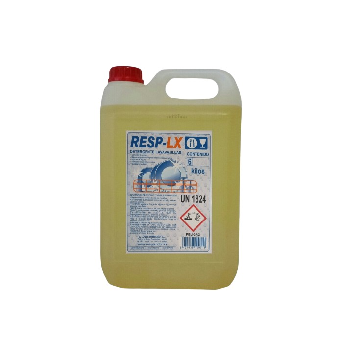 DETERGENTE LAVAVAJILLAS AGUAS DURAS RESP LX 5L PARA MAQUINA