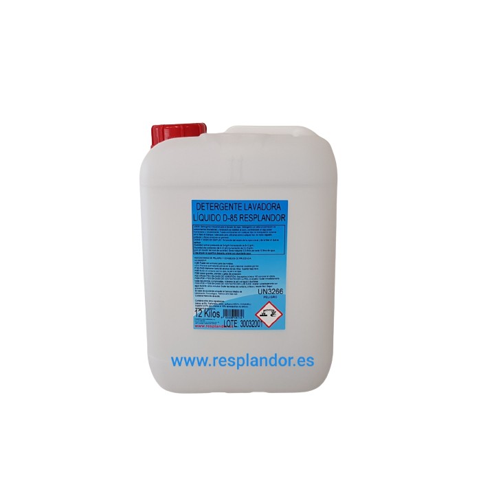 DETERGENTE LAVADORA LIQUIDO D-85 RESPLANDOR 24k