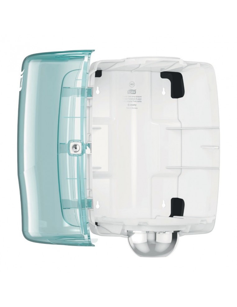 DISPENSADOR CENTRAL W2 BOBINAS MAXI BLANCO TURQUESA TORK