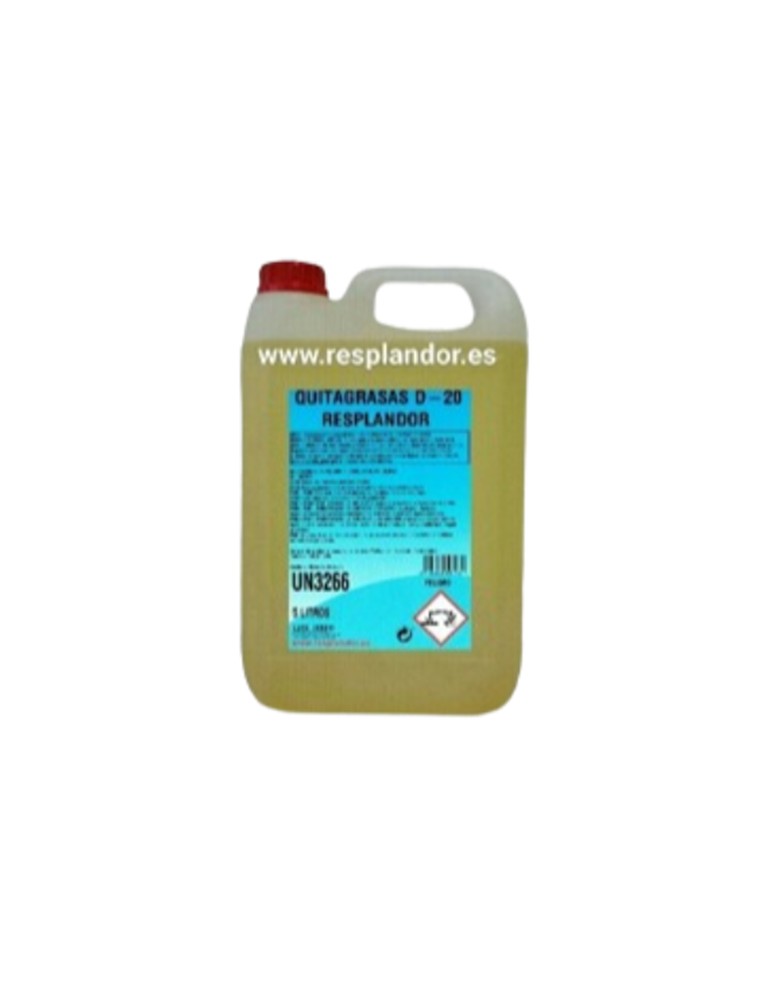 QUITAGRASAS D-20 ESPECIAL PLANCHAS DE COCINA RESPLANDOR 5L