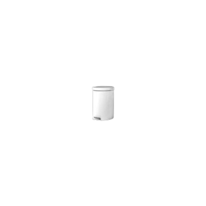 PAPELERA PEDAL BLANCA 5L