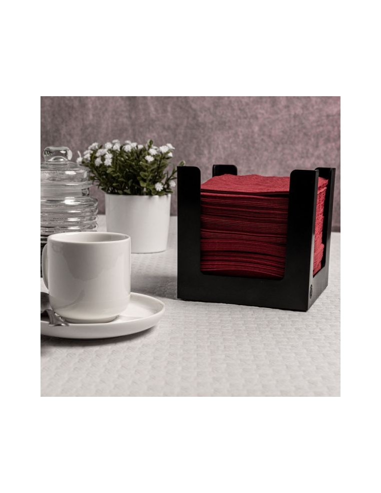 SERVILLETA 20x20 cm BURDEOS (Cajas 24 paquetes de 100 unidades)