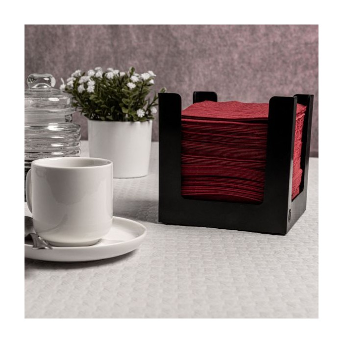 SERVILLETA 20x20 cm BURDEOS (Cajas 24 paquetes de 100 unidades)