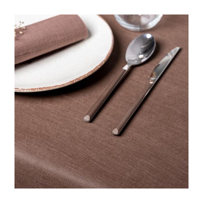 MANTEL 120 X 120 cm NEWTEX MARRON (caja 150 unidades)