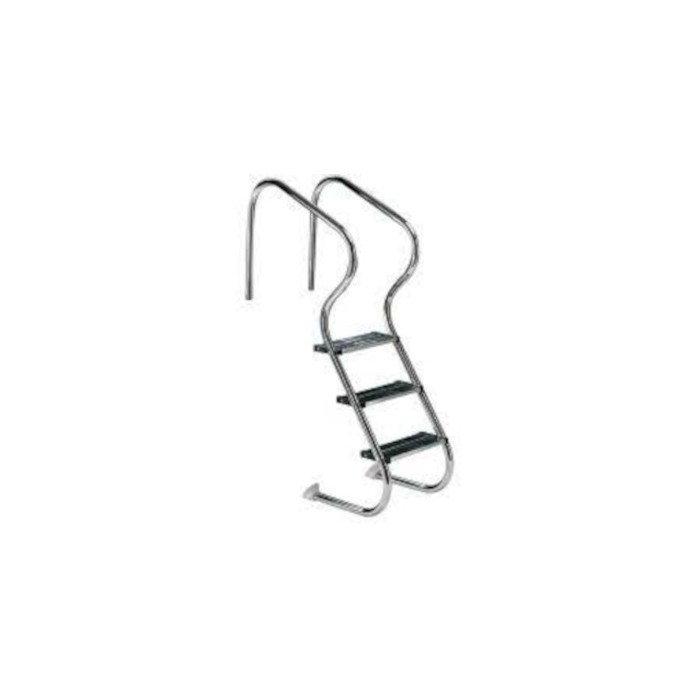 ESCALERA PISCINA ACCESO FACIL 3 PELDAÑOS ACERO INOXIDABLE AISI-316
