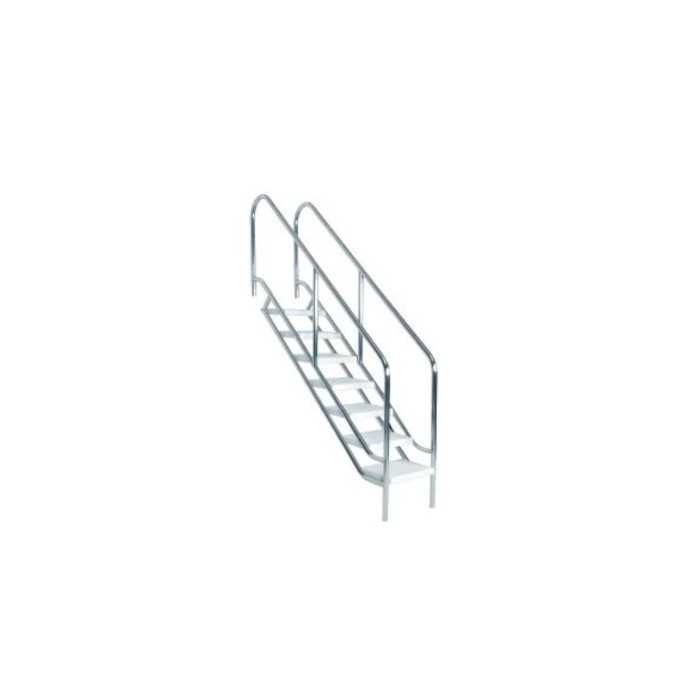 ESCALERA PISCINA ACCESO FACIL 7 PELDAÑOS ACERO INOXIDABLE AISI-316 máxima-calidad