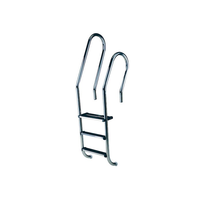 ESCALERA PISCINA ASIMETRICA MIXTA 4 PELDAÑOS ACERO INOXIDABLE AISI 304