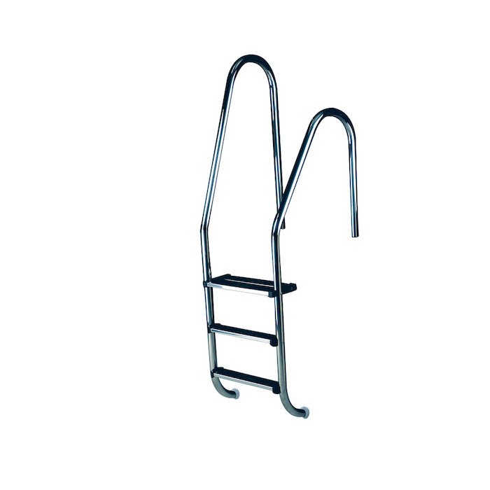 ESCALERA PISCINA ASIMETRICA STANDARD 3 PELDAÑOS ACERO INOXIDABLE AISI 304