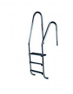 ESCALERA PISCINA ASIMETRICA STANDARD 4 PELDAÑOS ACERO INOXIDABLE AISI 304