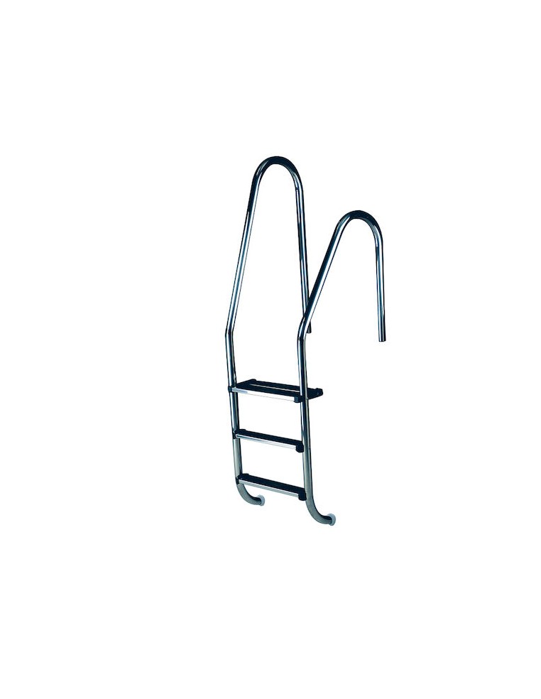 ESCALERA PISCINA ASIMETRICA STANDARD 4 PELDAÑOS ACERO INOXIDABLE AISI 304