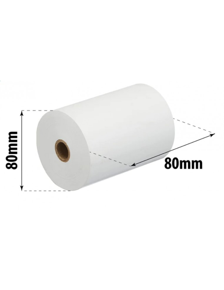 ROLLO PAPEL TERMICO 80 metros SIN BISFENOL
