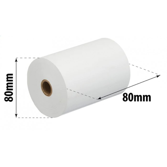 ROLLO PAPEL TERMICO 80 metros SIN BISFENOL