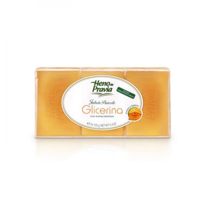 JABON PASTILLAS GLICERINA HENO PRAVIA (3 PASTILLAS)