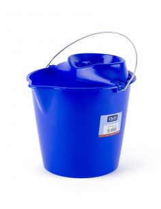 CUBO FREGONA CON ESCURRIDOR AZUL 13 L