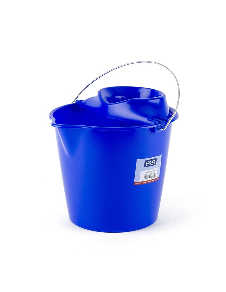 CUBO FREGONA CON ESCURRIDOR AZUL 13 L