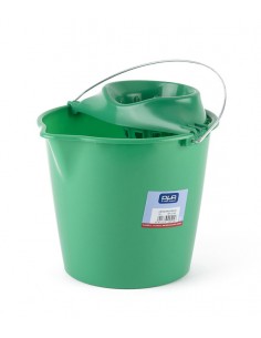 CUBO FREGONA CON ESCURRIDOR VERDE 13 L