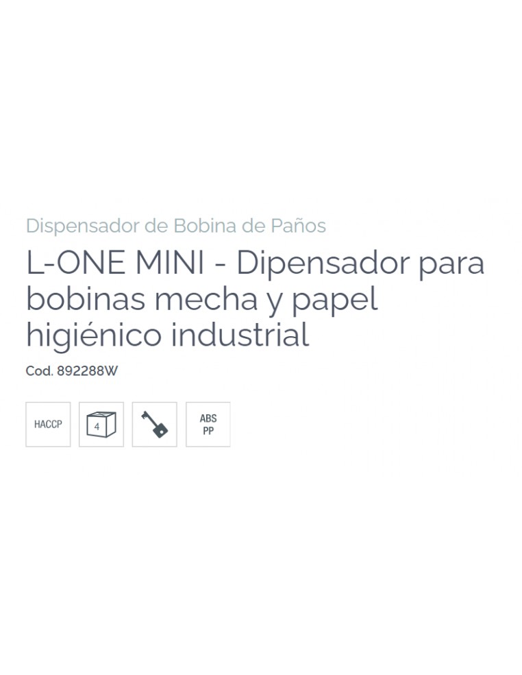 DISPENSADOR HIGIÉNICO L ONE MINI