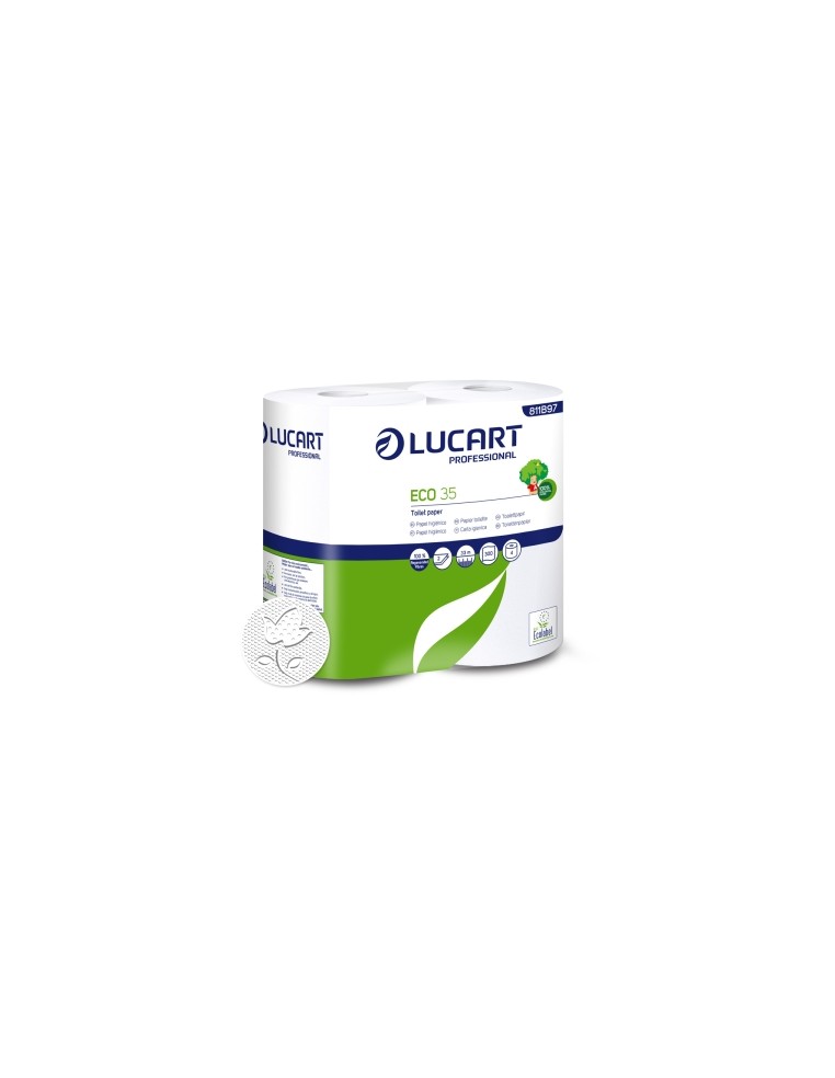 HIGIÉNICO DOMÉSTICO LUCART ECO 35 (paquete 4 rollos)