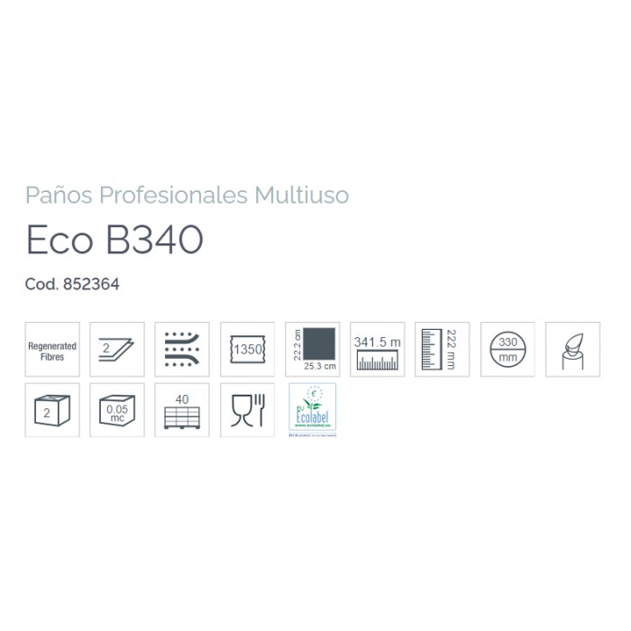 BOBINA INDUSTRIAL ECO B340 LUCART (2 bobinas)