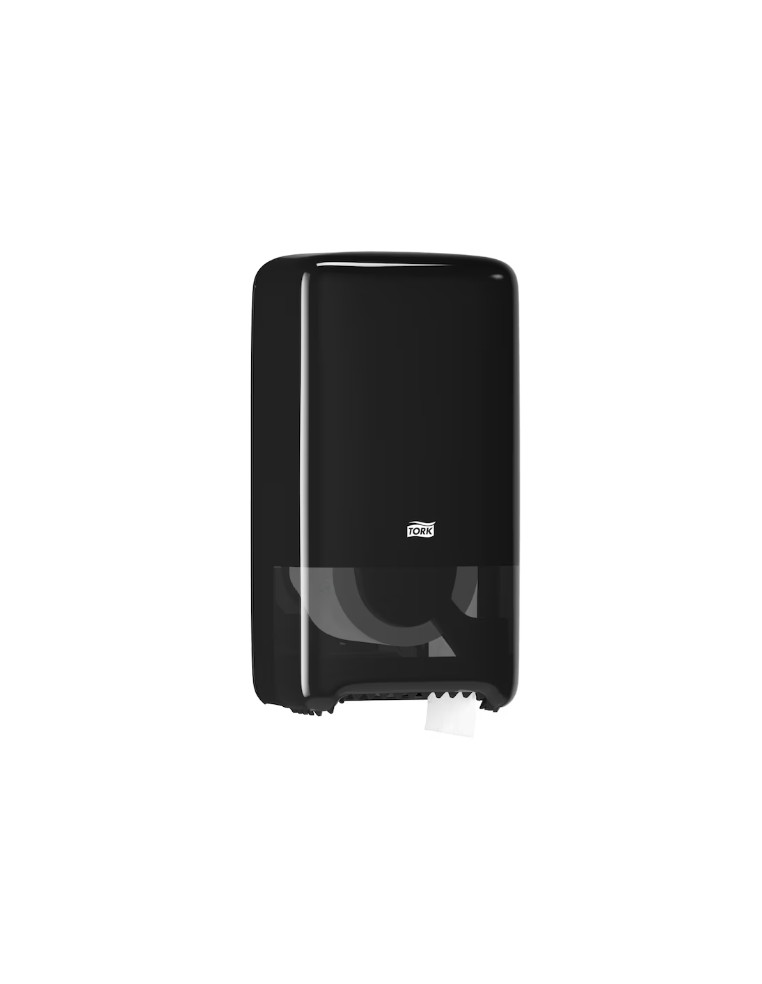 DISPENSADOR HIGIÉNICO T6 TORK NEGRO para 2 rollos