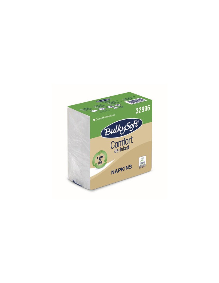 SERVILLETA 30X30 BLANCA COMFORT BULKYSOFT (40 paquetes x 100 serv)