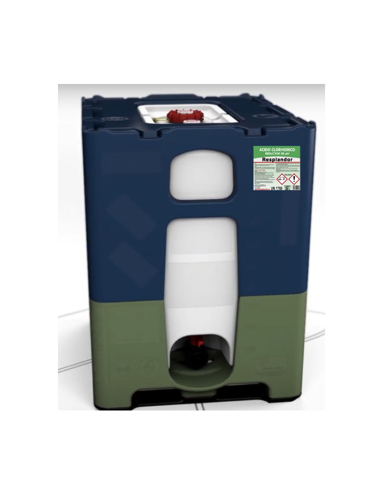 ACIDO CLORHIDRICO RESPLANDOR CONTENEDOR 1165 Kg