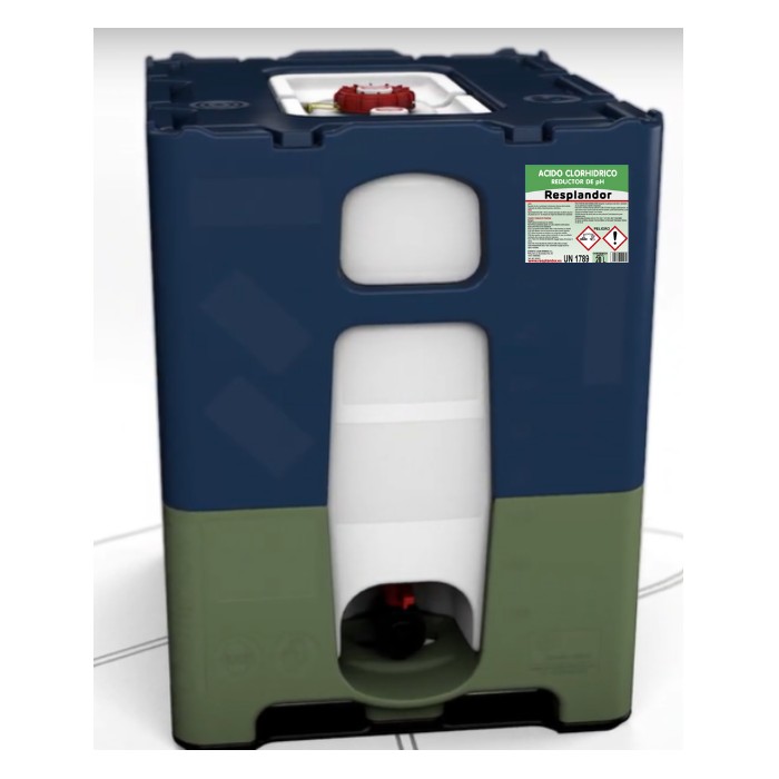 ACIDO CLORHIDRICO RESPLANDOR CONTENEDOR 1165 Kg