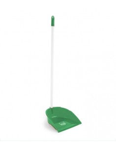 RECOGEDOR PLASTICO CON GOMA VERDE