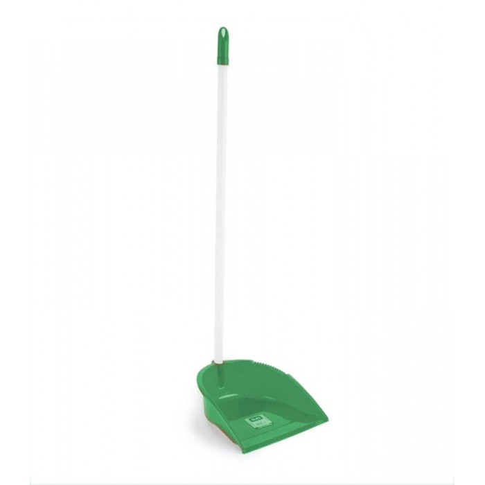 RECOGEDOR PLASTICO CON GOMA VERDE