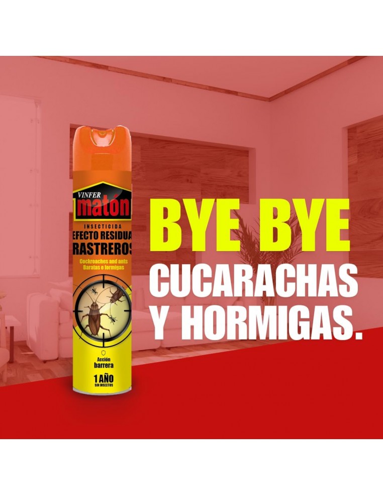 INSECTICIDA LACA MATÓN EFECTO RESIDUAL CUCARACHAS